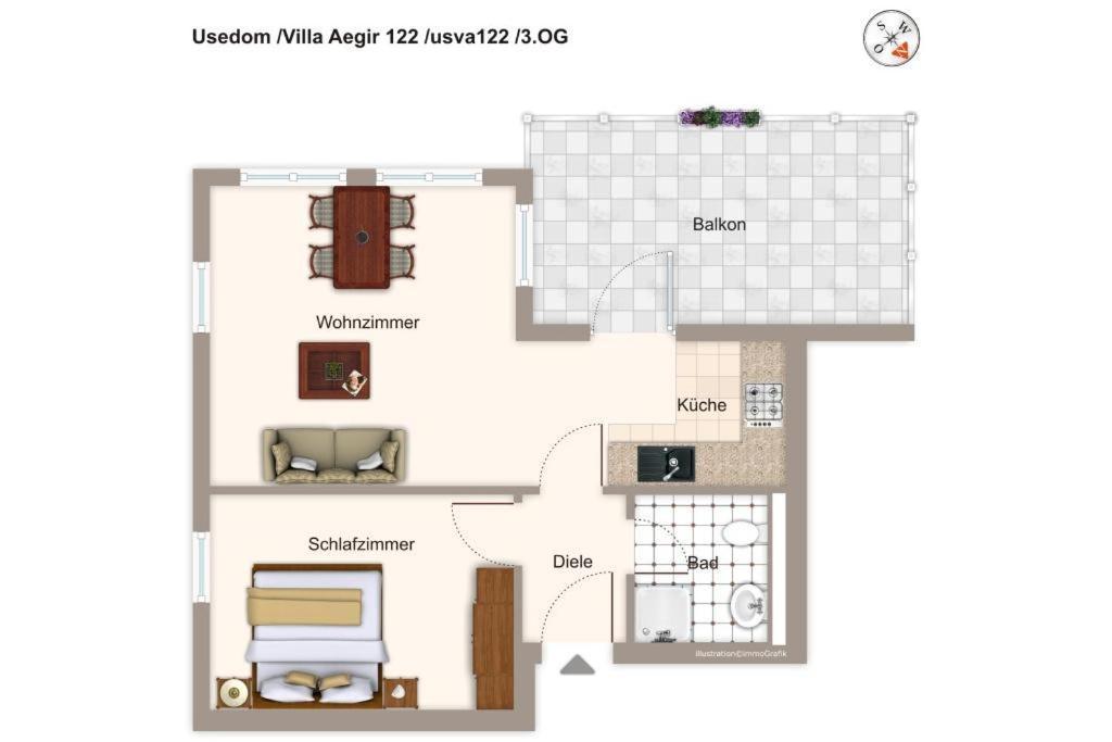 Villa Aegir Villa Aegir 122 塞巴特黑灵斯多夫 外观 照片